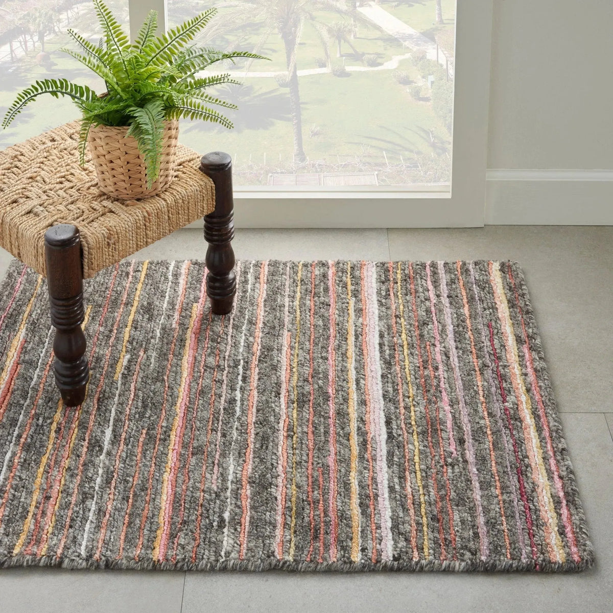 Plateau Pae01 Grey/Flame Rug