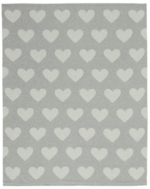 Plushlines UK961 Silver Grey Throw Blanket - Rug & Home