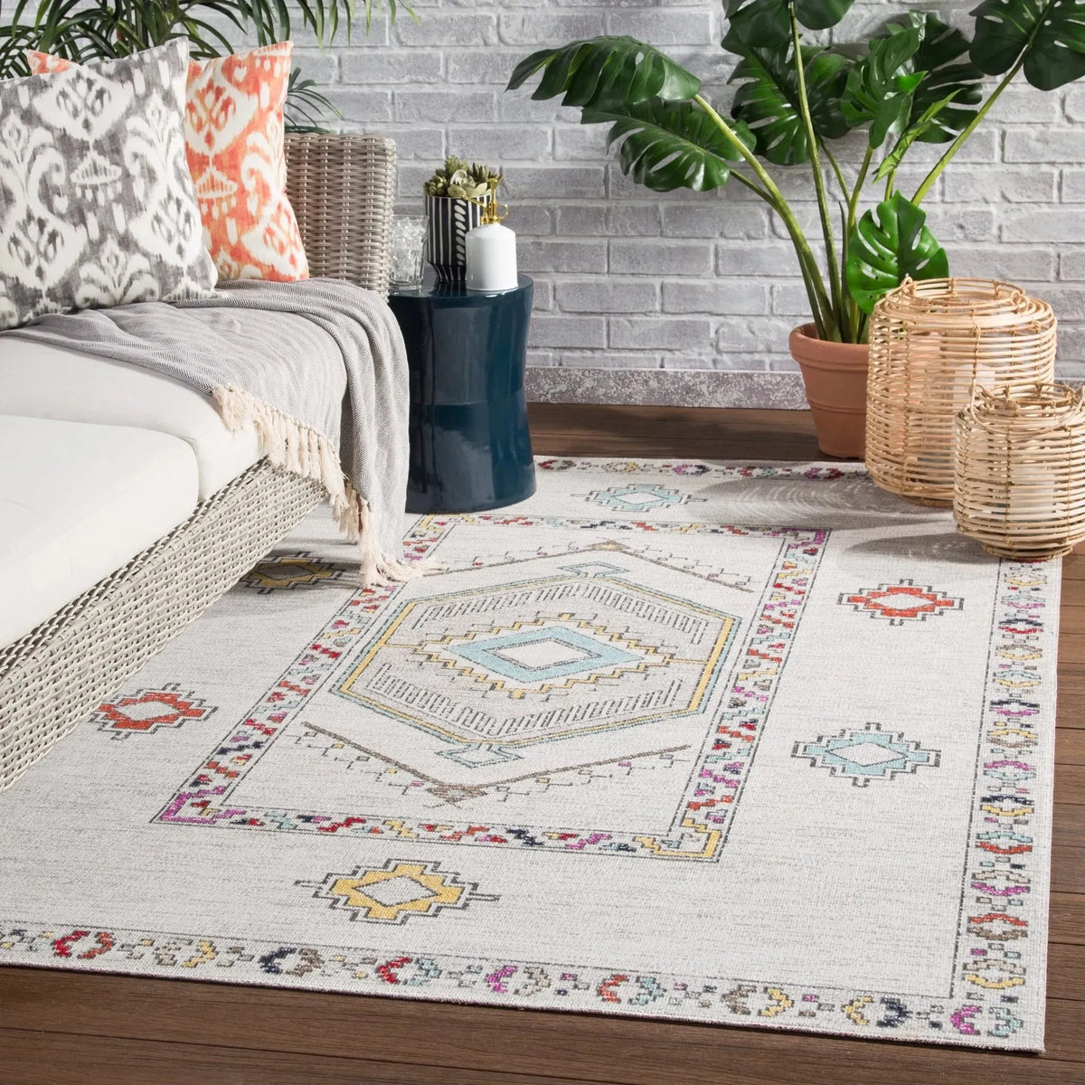 Polaris Pol10 Tov Light Gray/Multicolor Rug