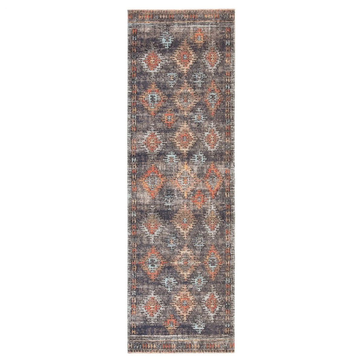 Polaris Pol18 Dez Blue/Orange Rug - Rug & Home