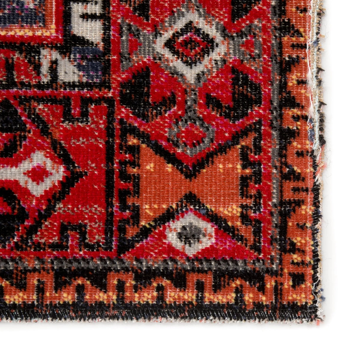 Polaris Pol19 Paloma Red/Black Rug - Rug & Home