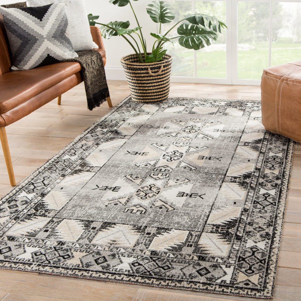 Polaris POL20 Paloma Gray/Beige Rug - Rug & Home