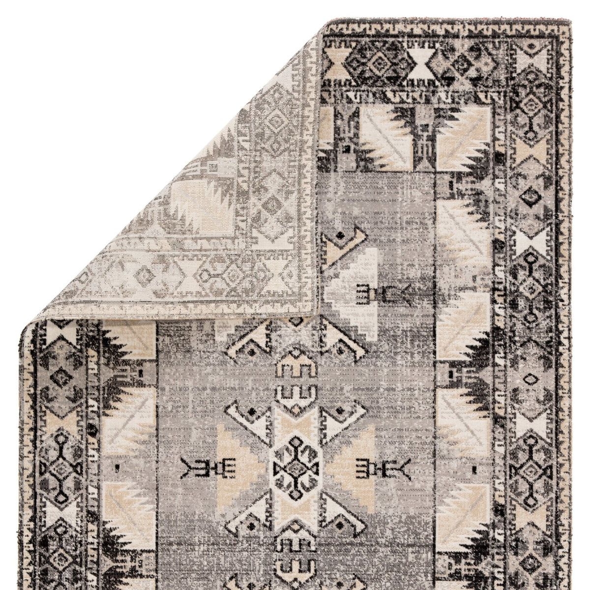 Polaris POL20 Paloma Gray/Beige Rug - Rug & Home