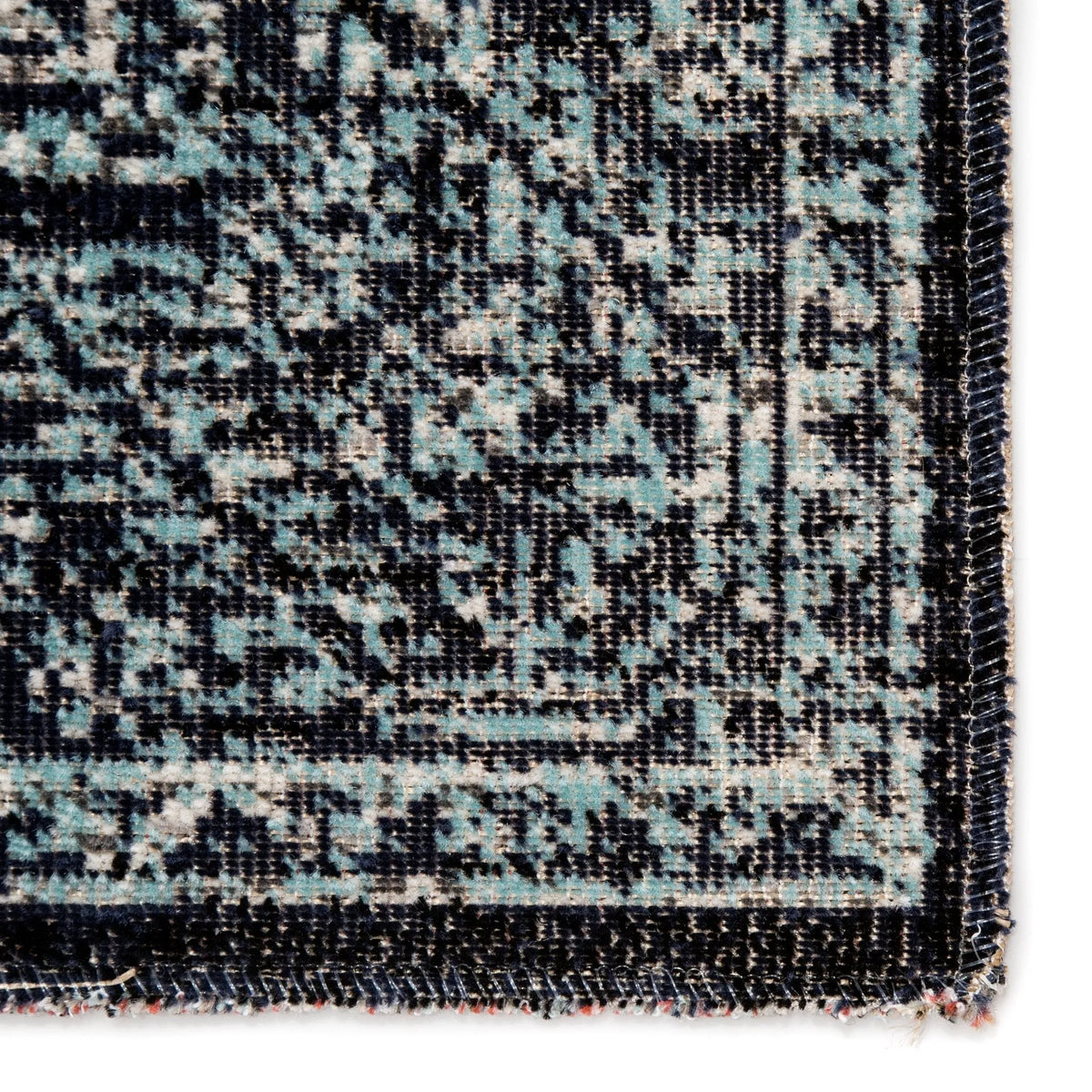 Polaris POL23 Fayer Blue/Black Rug - Rug & Home