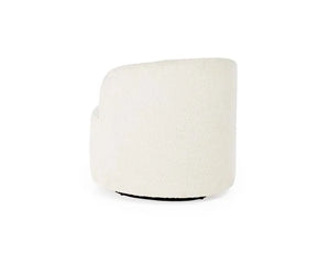 Polly Swivel Accent Chair Ivory - Rug & Home