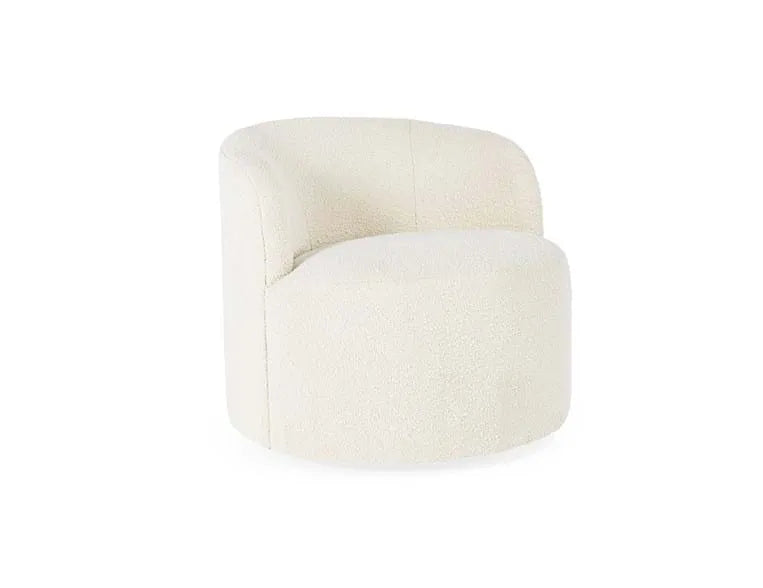 Polly Swivel Accent Chair Ivory - Rug & Home