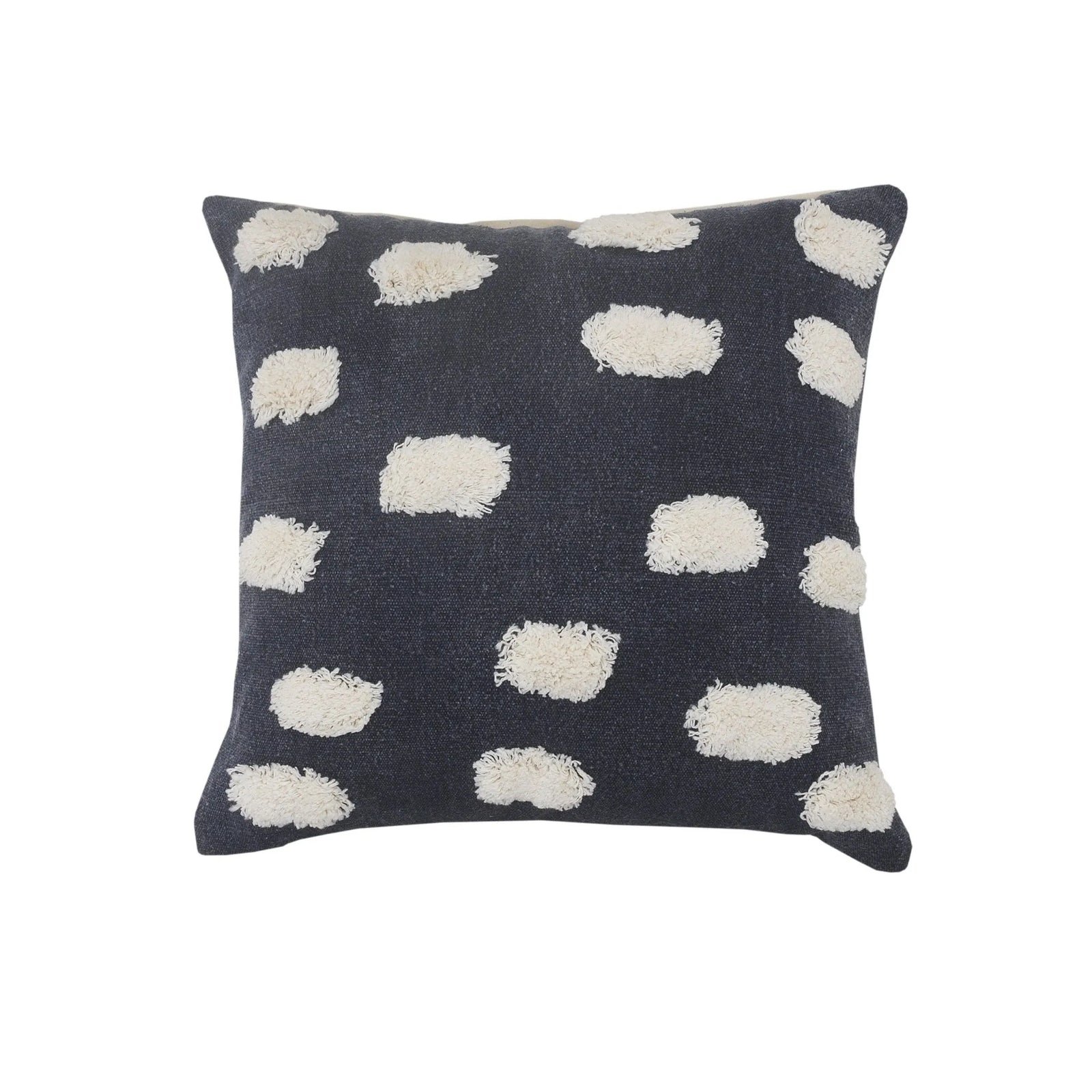 Pom Pom Palace Lr07653 Dark Blue/White Pillow - Rug & Home