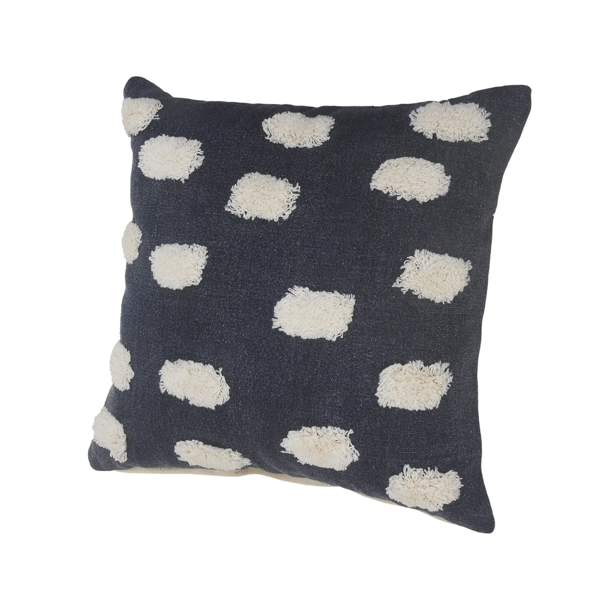 Pom Pom Palace Lr07653 Dark Blue/White Pillow - Rug & Home