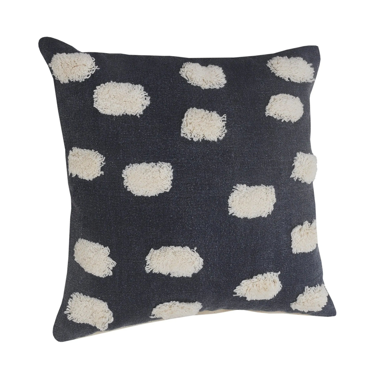 Pom Pom Palace Lr07653 Dark Blue/White Pillow - Rug & Home