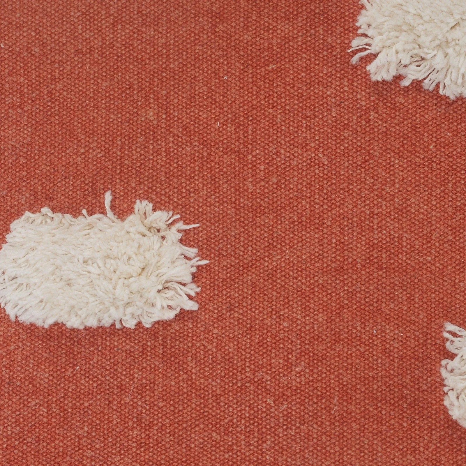 Pom Pom Palace Lr07654 Blood Orange/White Pillow - Rug & Home