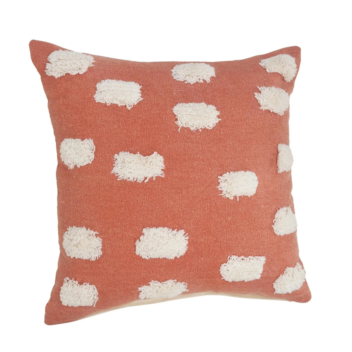 Pom Pom Palace Lr07654 Blood Orange/White Pillow