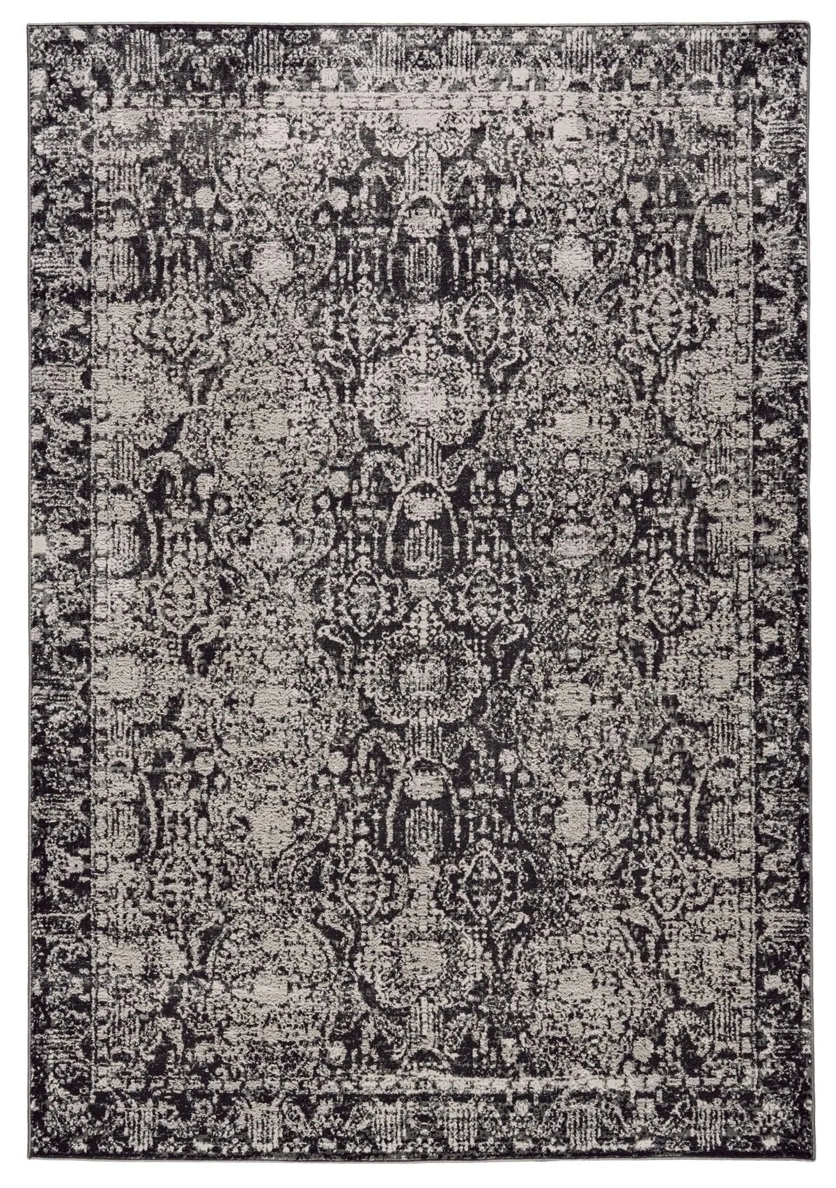 Prasad 3680F Gray/Ivory Rug - Rug & Home