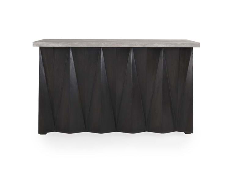 Prism Bar Cabinet Black/Gray - Rug & Home