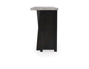 Prism Bar Cabinet Black/Gray - Rug & Home