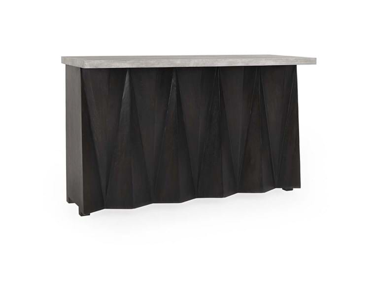 Prism Bar Cabinet Black/Gray - Rug & Home