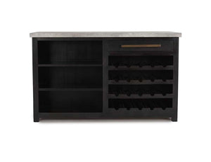 Prism Bar Cabinet Black/Gray - Rug & Home