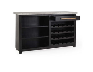 Prism Bar Cabinet Black/Gray - Rug & Home