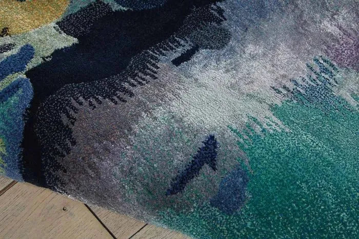 Prismatic PRS09 Silver/Blue Rug