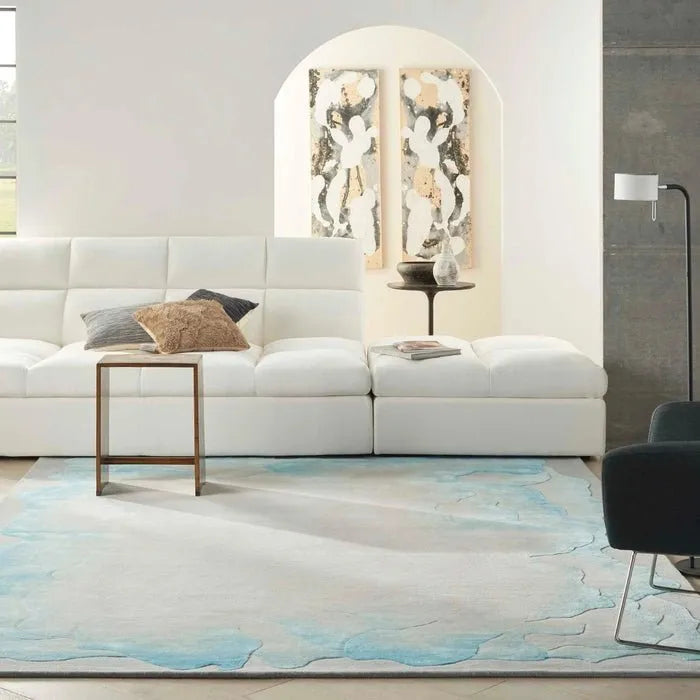 Prismatic PRS22 Sea Mist Blue Rug - Rug & Home