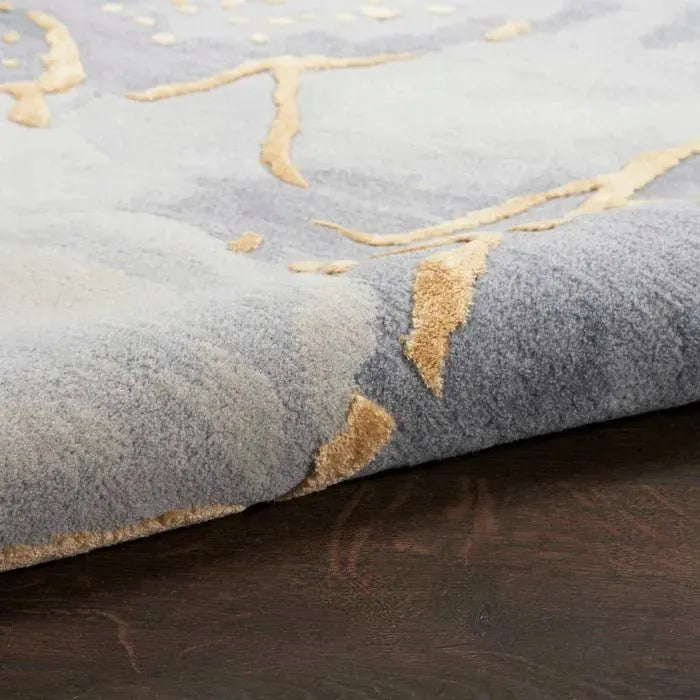 Prismatic PRS28 Grey/Gold Rug