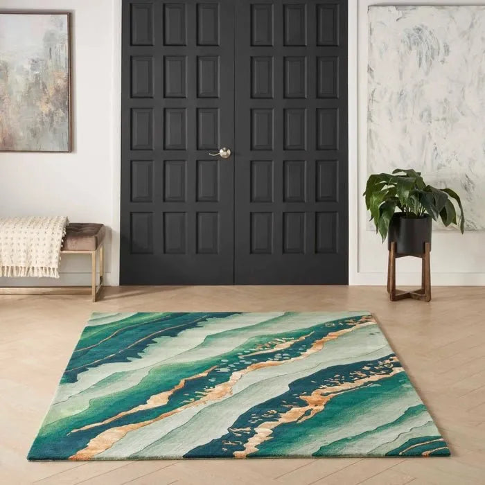 Prismatic PRS30 Emerald Rug - Rug & Home