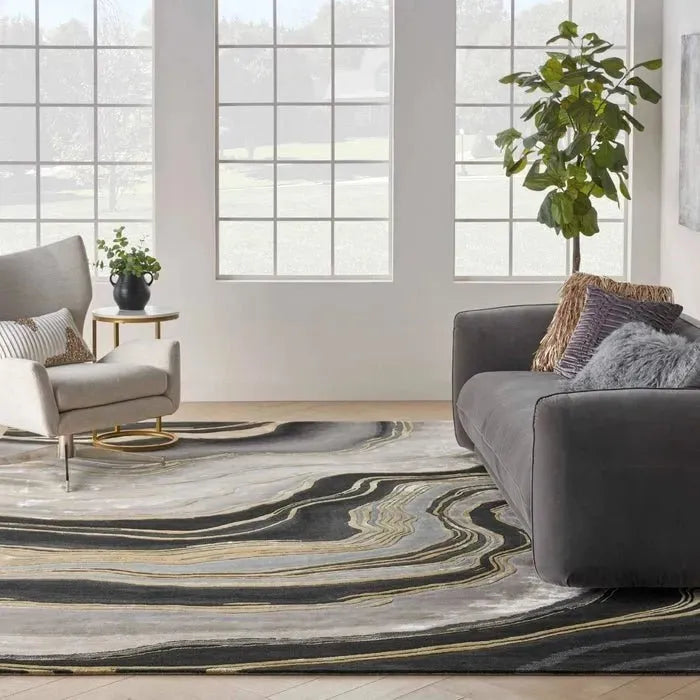 Prismatic PRS31 Charcoal Grey Rug