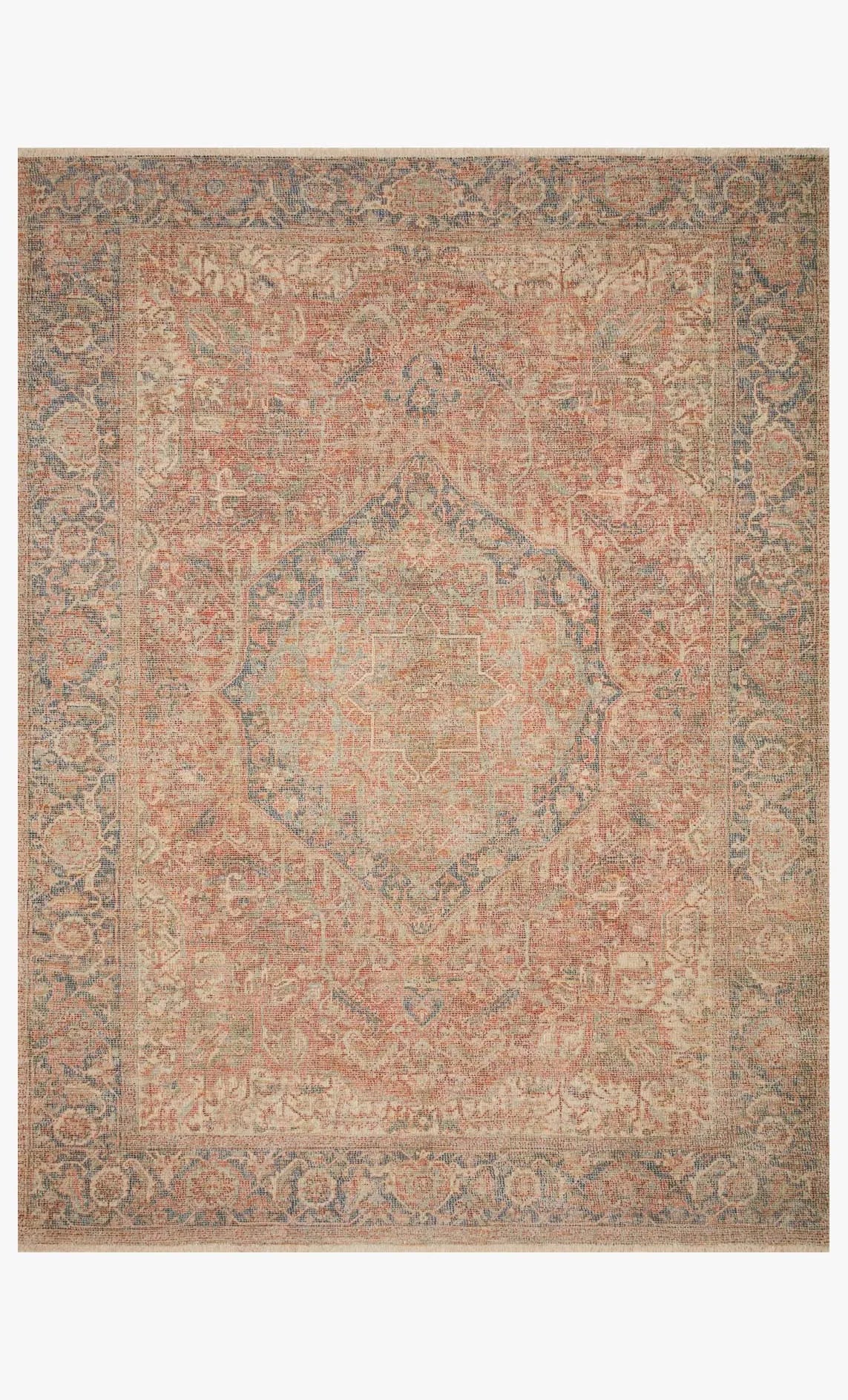 Priya Pry-07 Brick/Navy Rug - Rug & Home