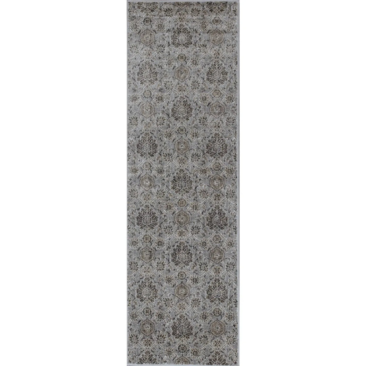 Provence 8605 Allover Kashan Silver Rug - Rug & Home