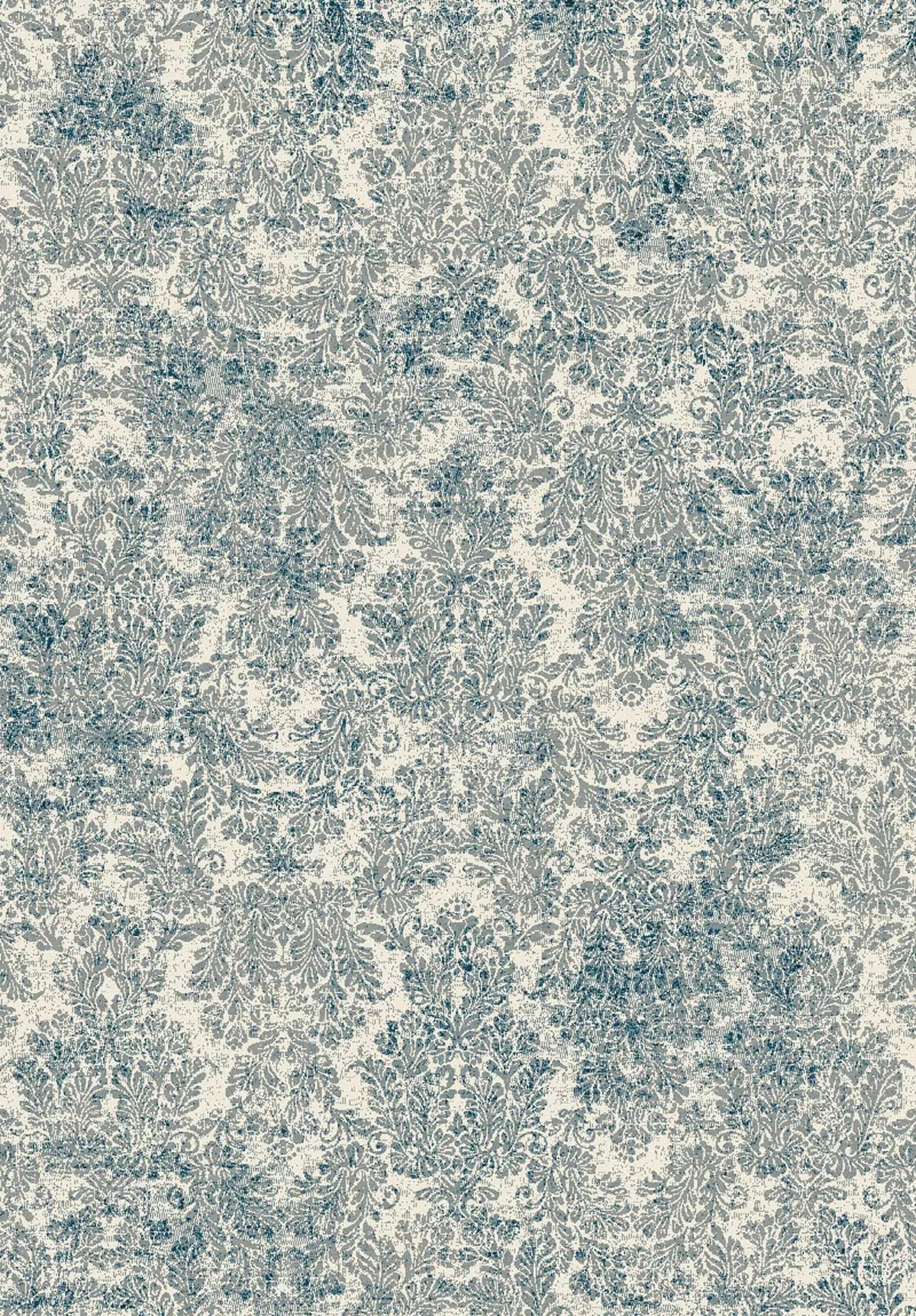 Provence 8609 Damask Ivory/Blue Rug - Rug & Home