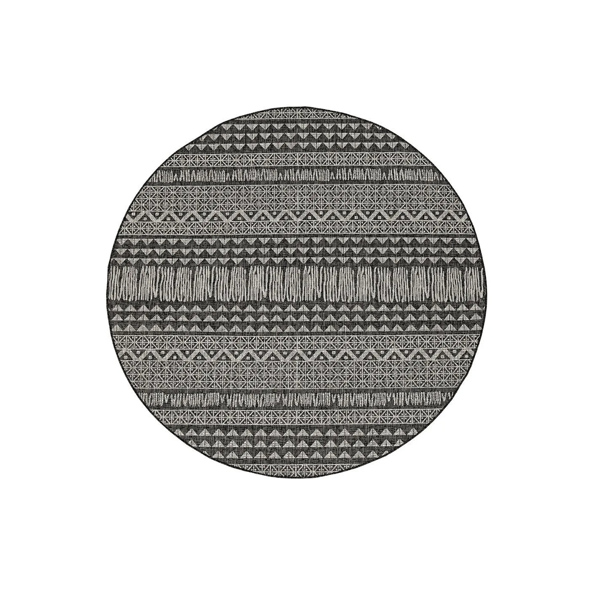 Provo 5761 Tribe Charcoal Rug - Rug & Home