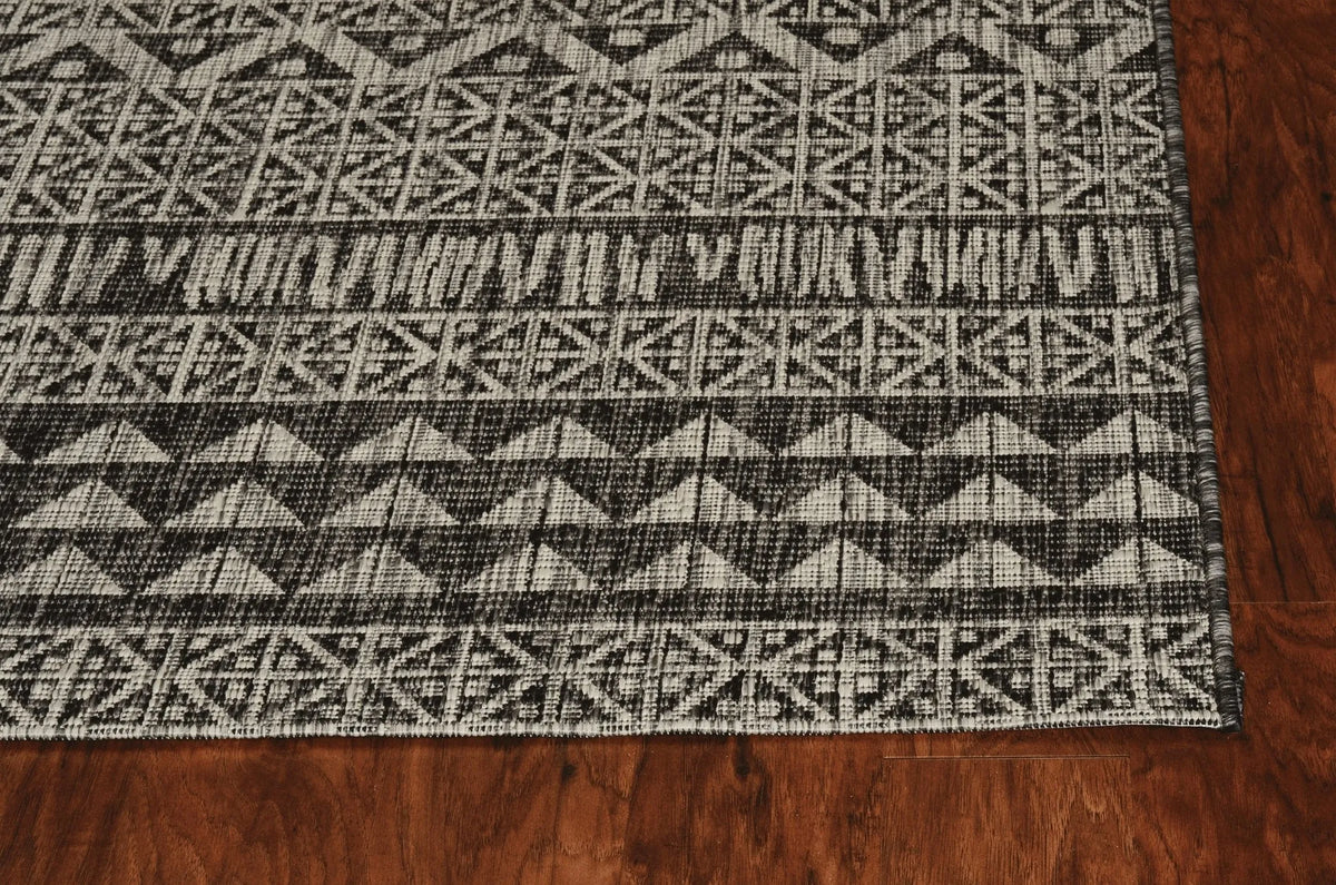 Provo 5761 Tribe Charcoal Rug - Rug & Home