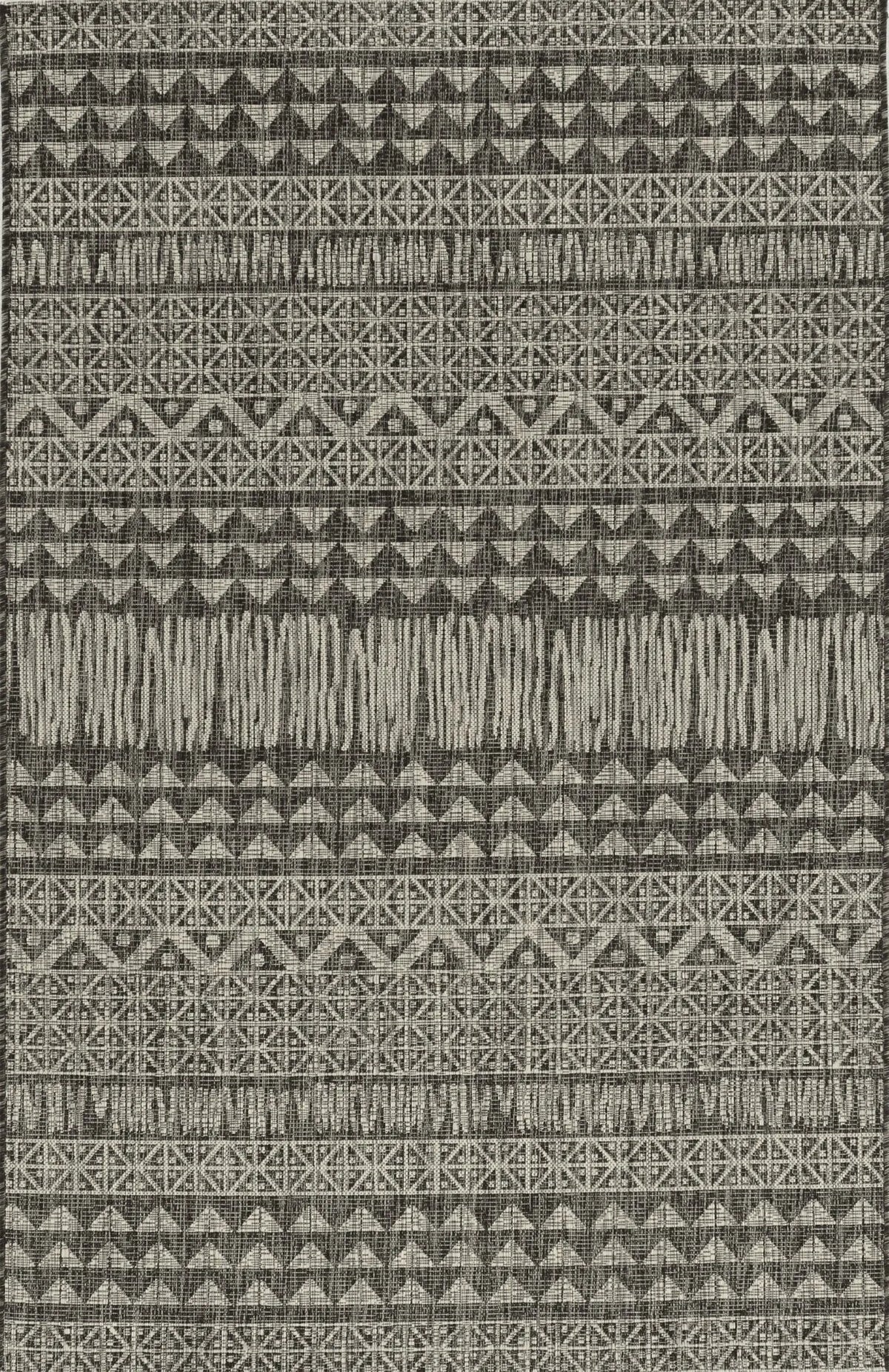 Provo 5761 Tribe Charcoal Rug - Rug & Home