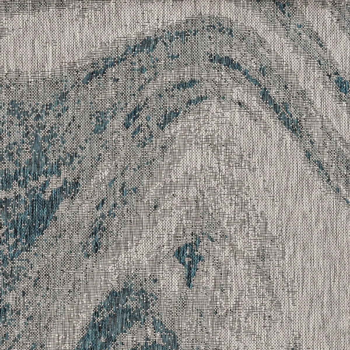 Provo 5765 Strokes Grey/Teal Rug - Rug & Home