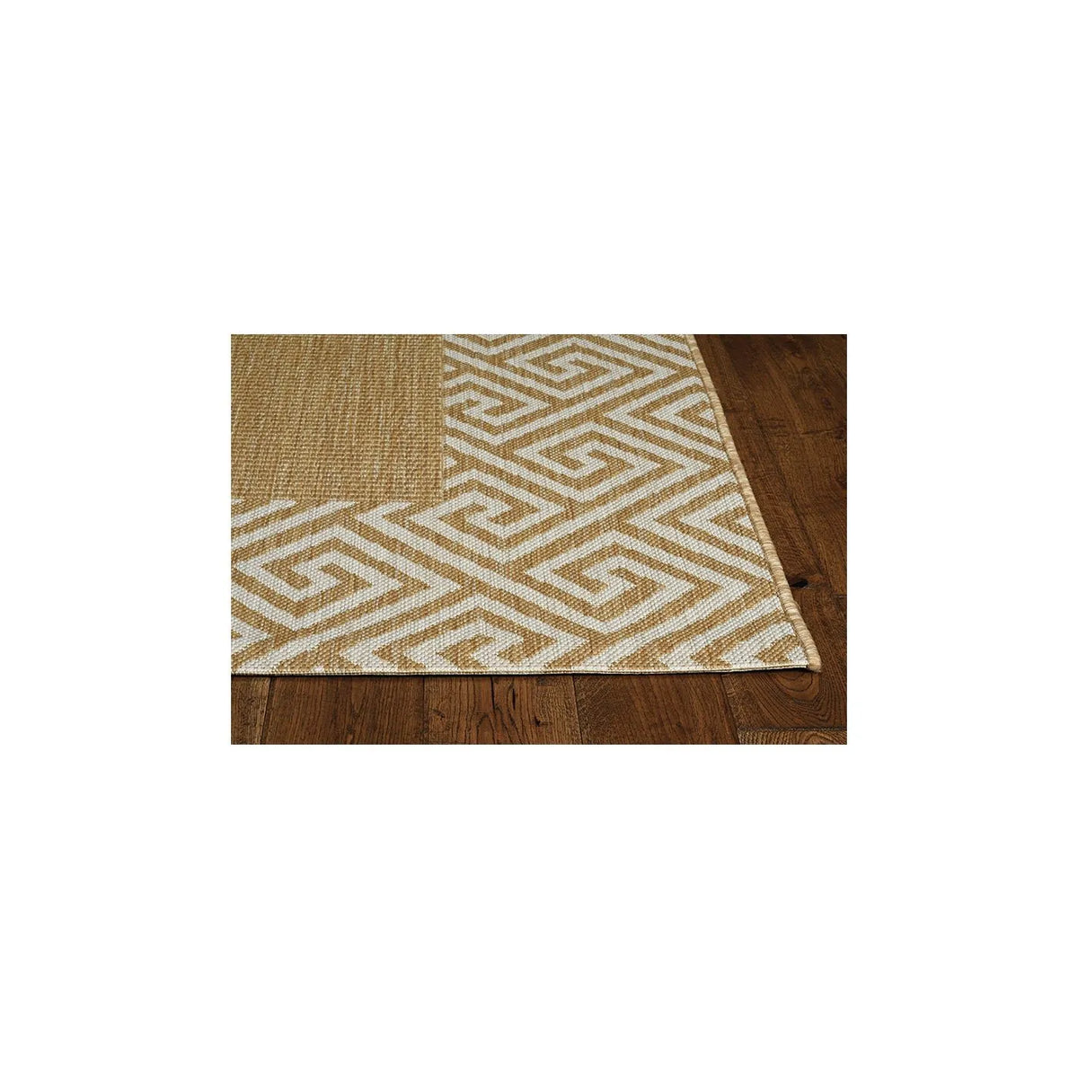 Provo 5766 Greek Key Natural Rug - Rug & Home