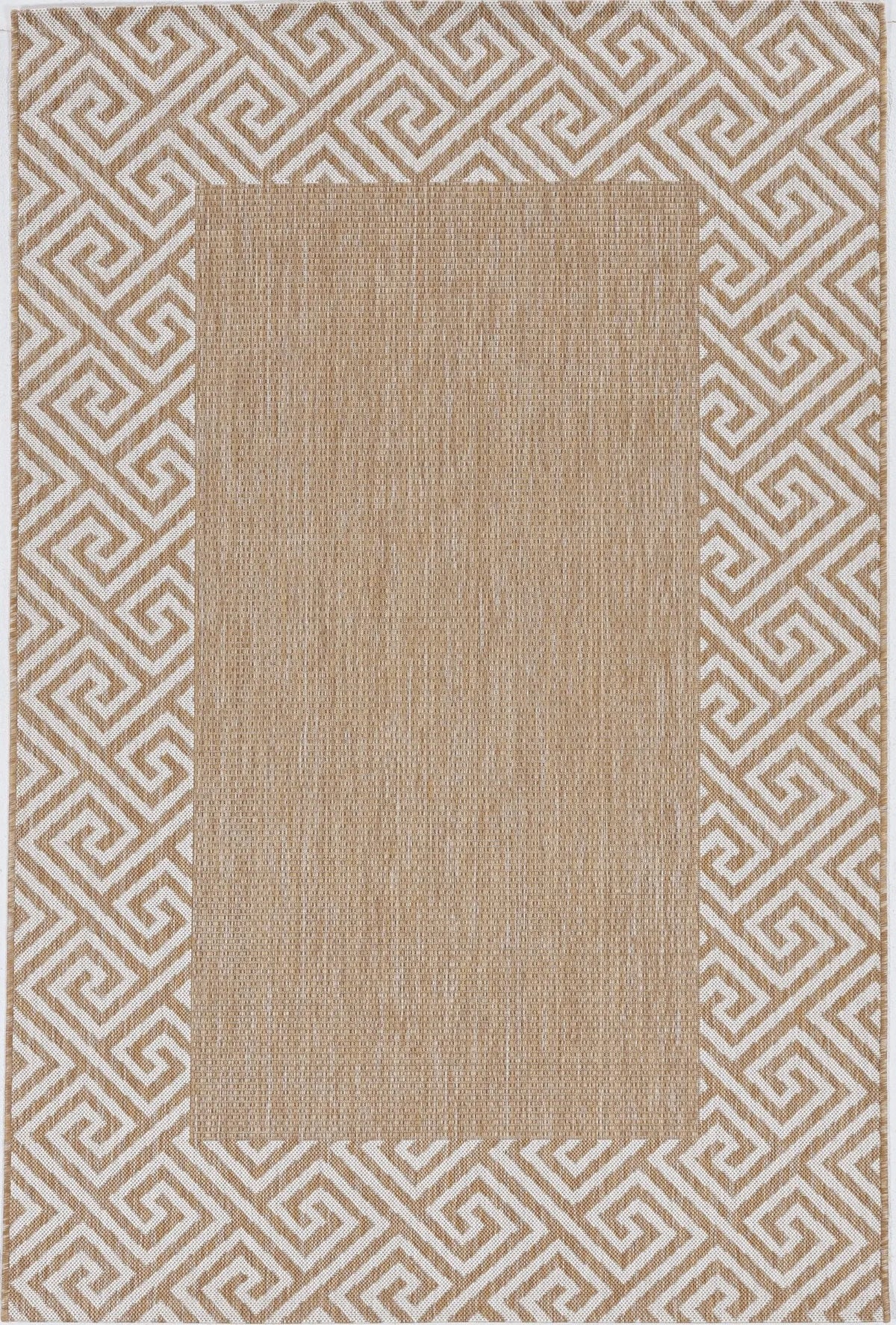 Provo 5766 Greek Key Natural Rug - Rug & Home