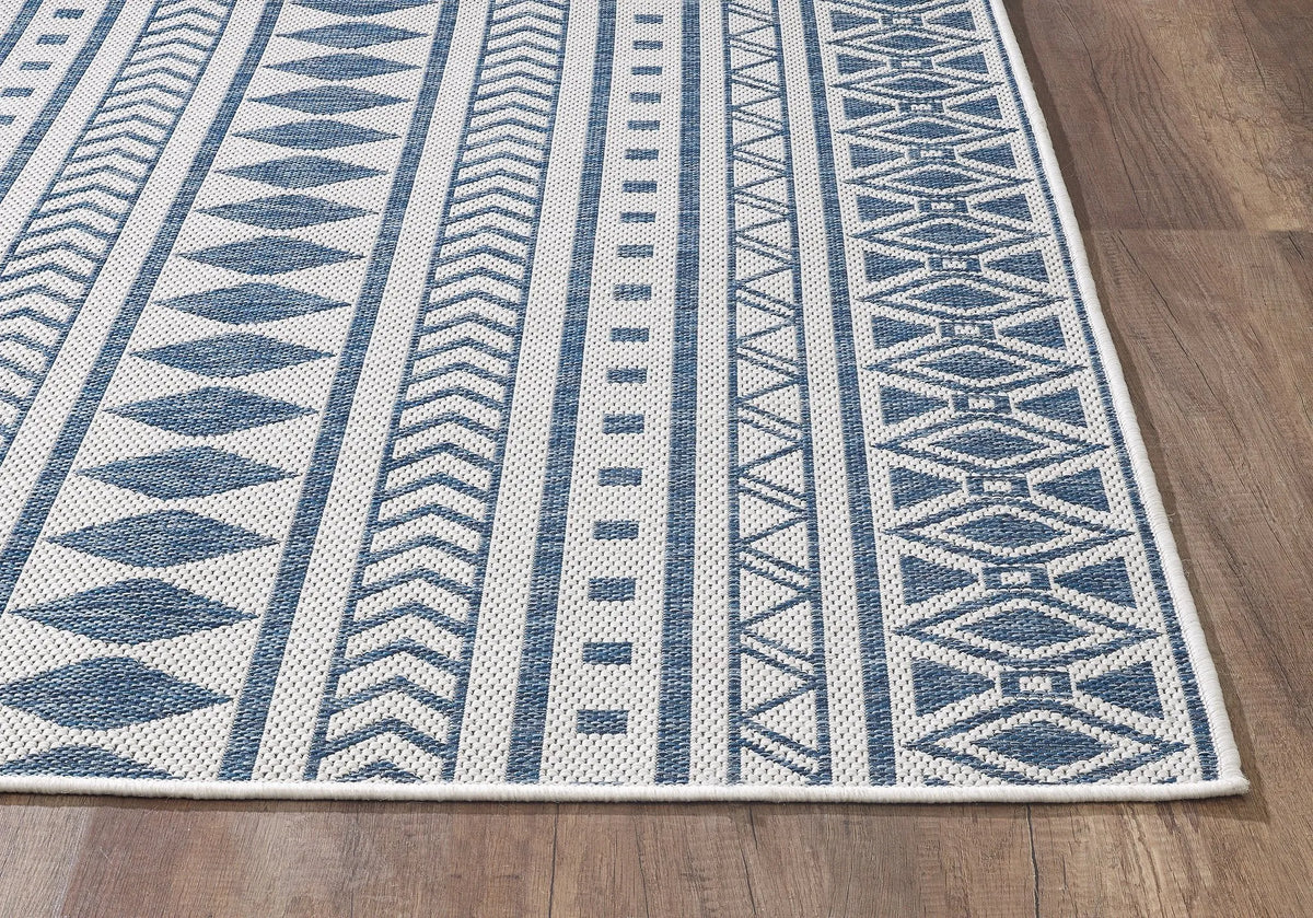 Provo 5776 Natura Ivory/Blue Rugs - Rug & Home