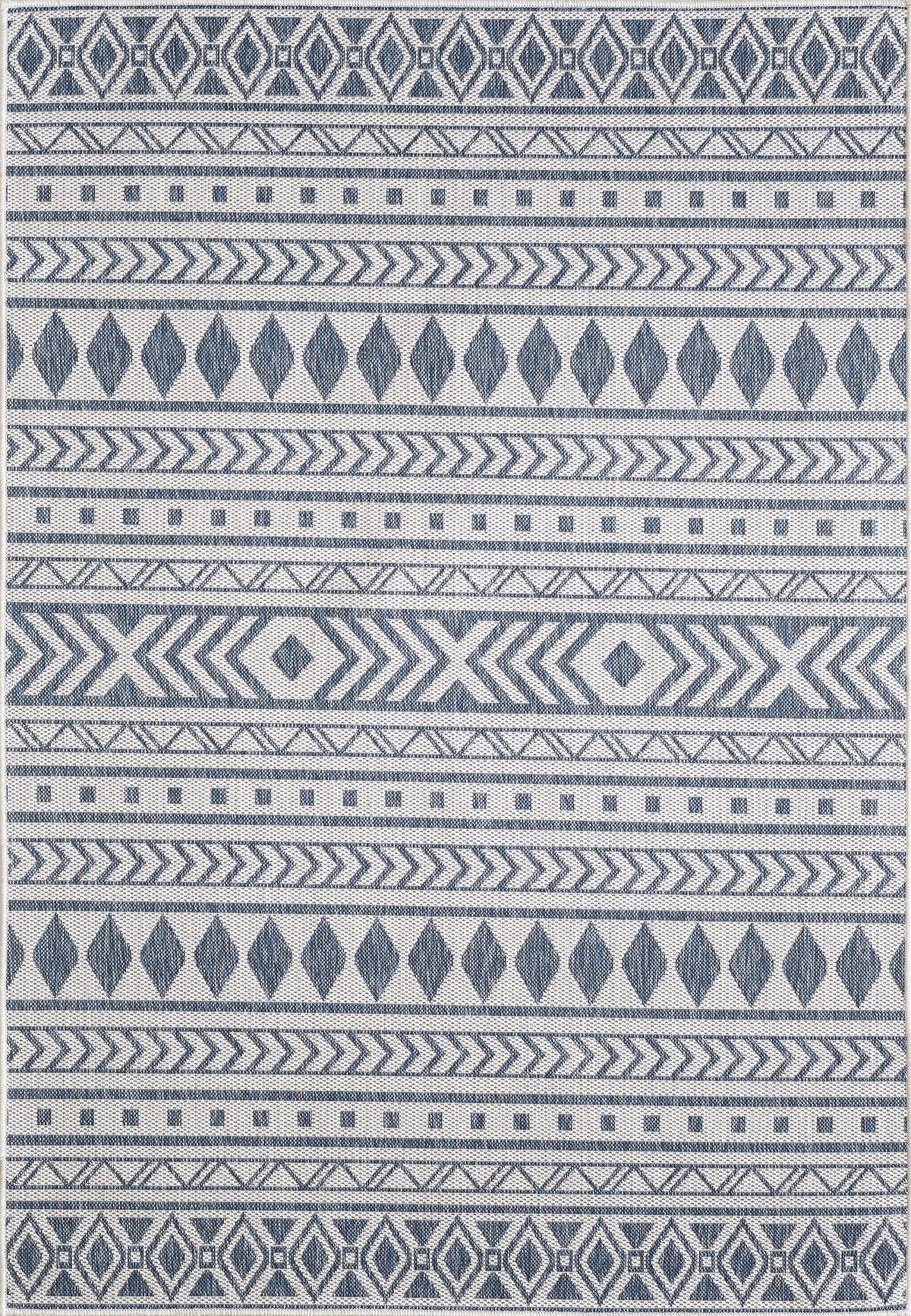 Provo 5776 Natura Ivory/Blue Rugs - Rug & Home