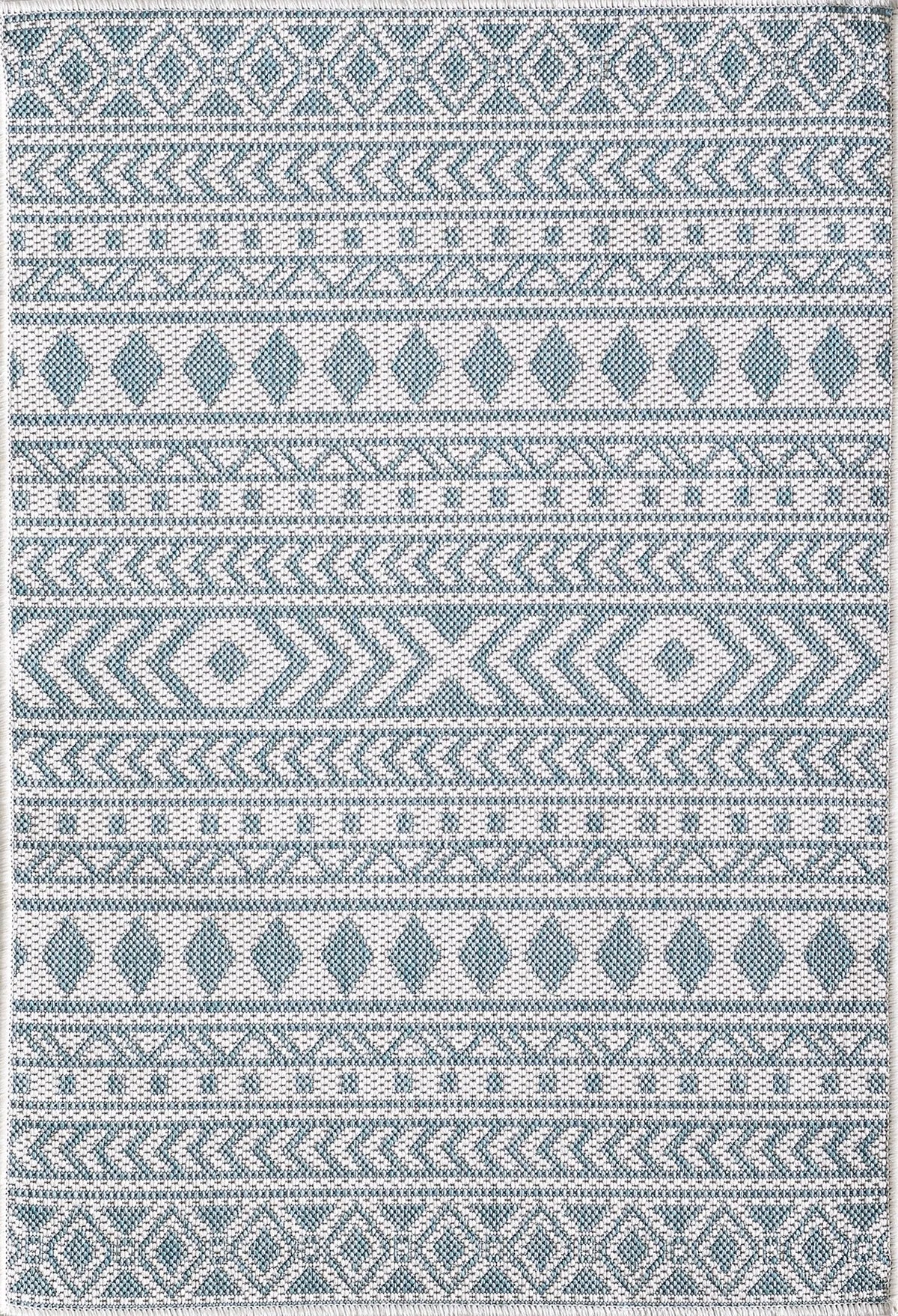 Provo 5777 Natura Ivory/Aqua Rugs - Rug & Home