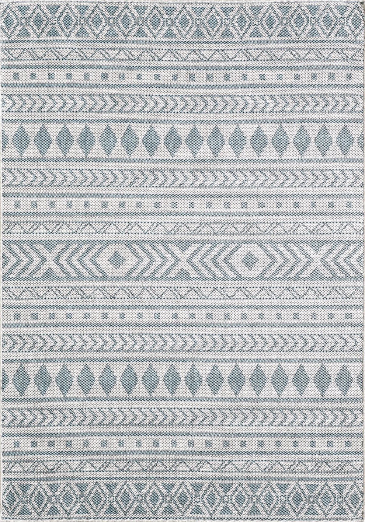 Provo 5777 Natura Ivory/Aqua Rugs - Rug & Home