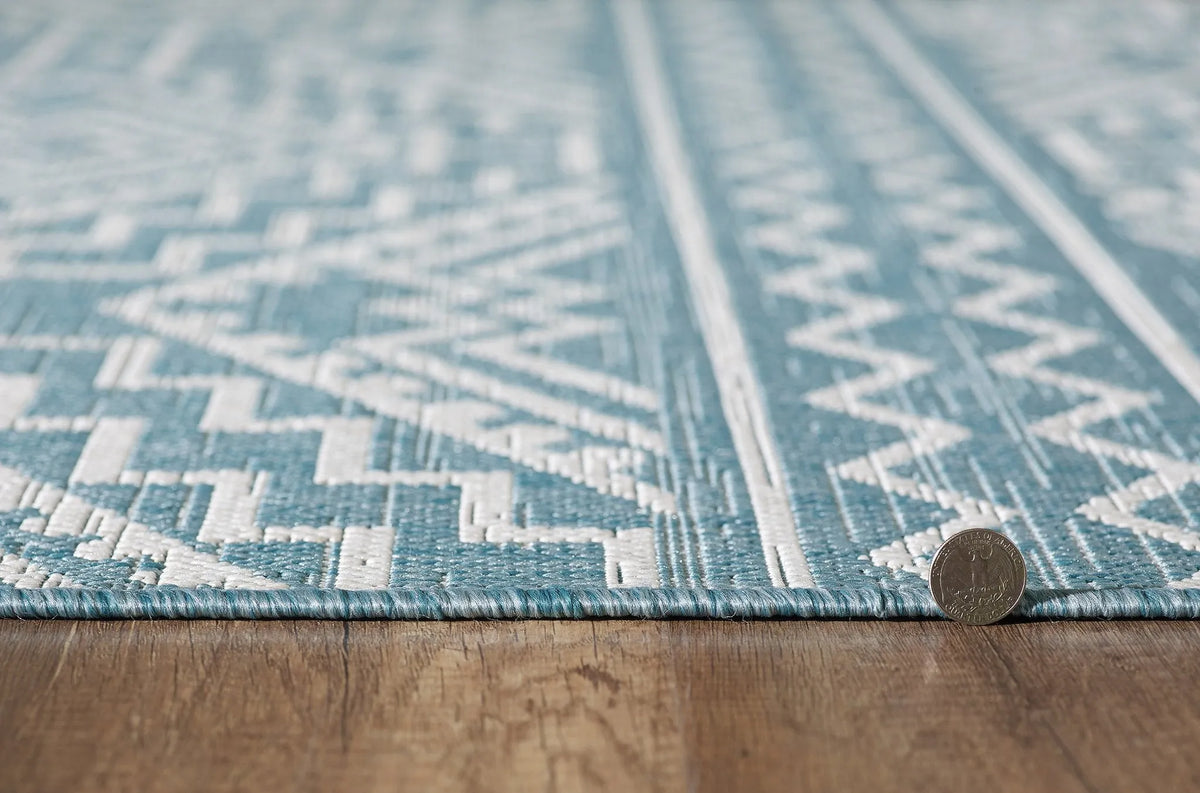 Provo 5779 Quinn Aqua Rugs - Rug & Home