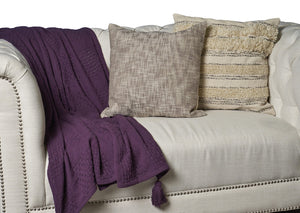 Purple Winter Bloom LR80161 Throw Blanket - Rug & Home