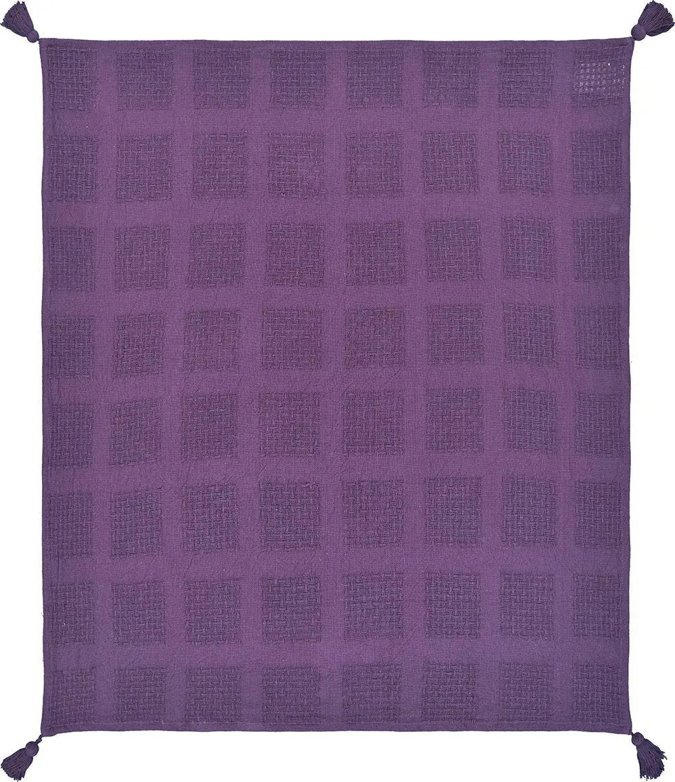 Purple Winter Bloom LR80161 Throw Blanket