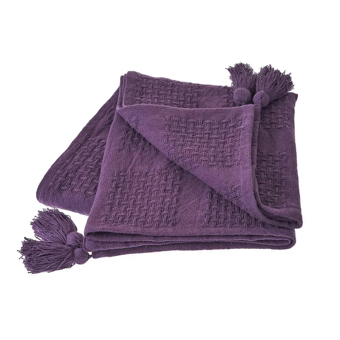 Purple Winter Bloom LR80161 Throw Blanket
