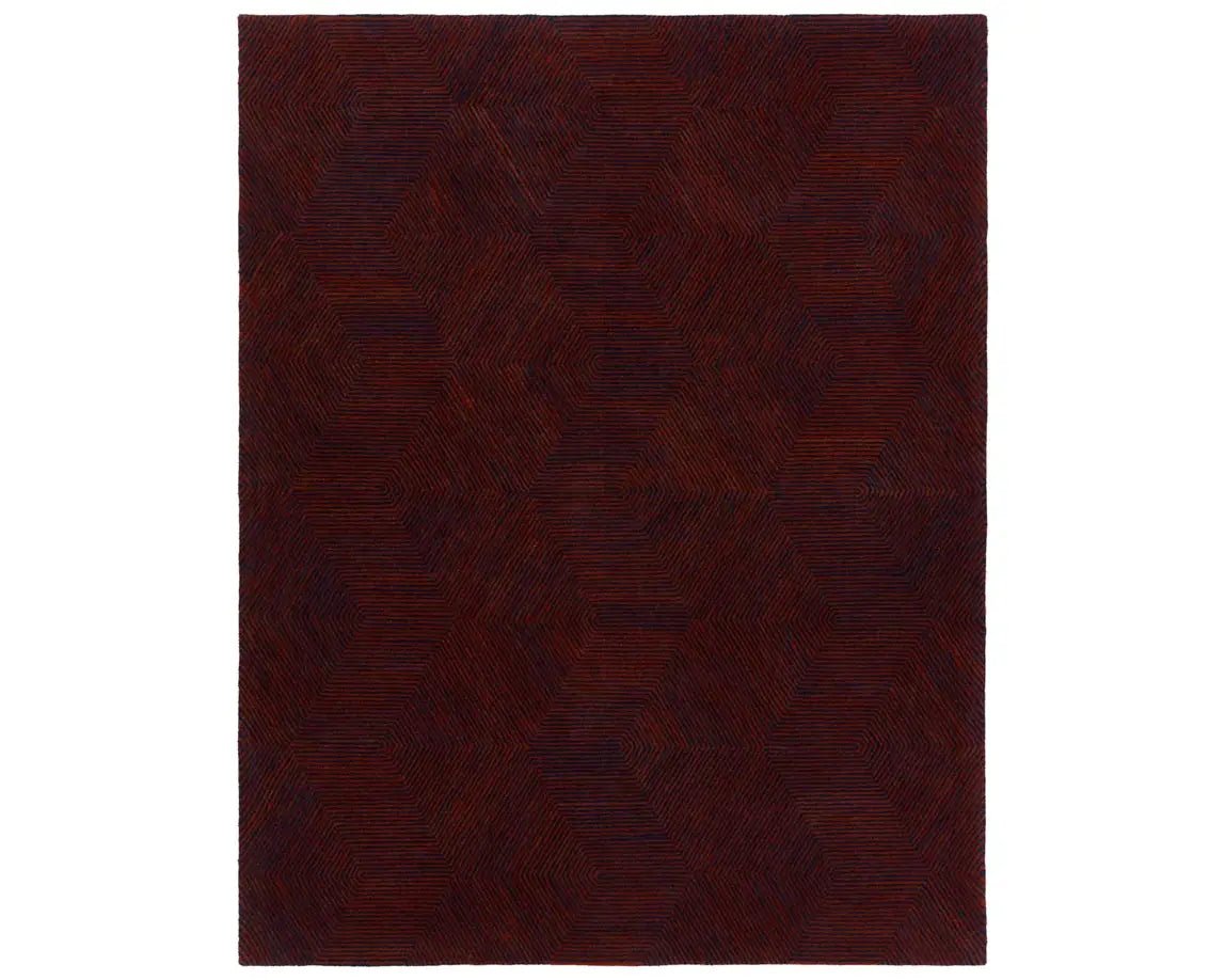 PVH18 Natural Rust and Navy Rug - Rug & Home