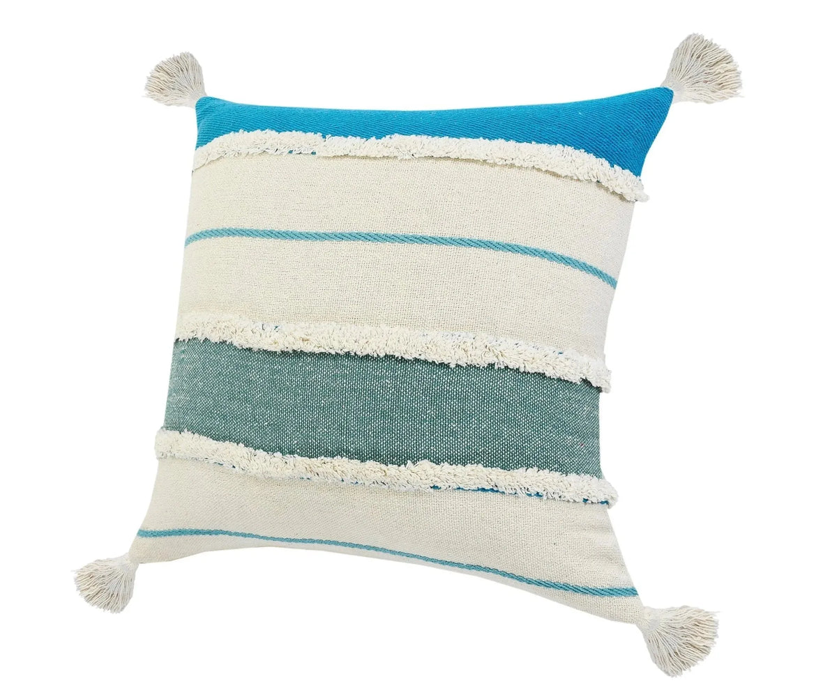 Quarry Lr07694 Blue/White Pillow