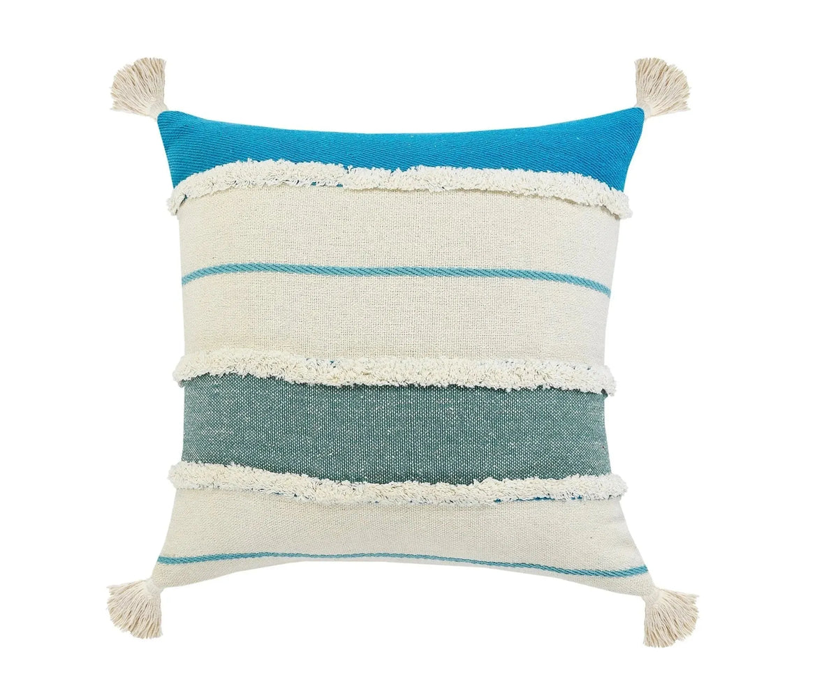 Quarry Lr07694 Blue/White Pillow