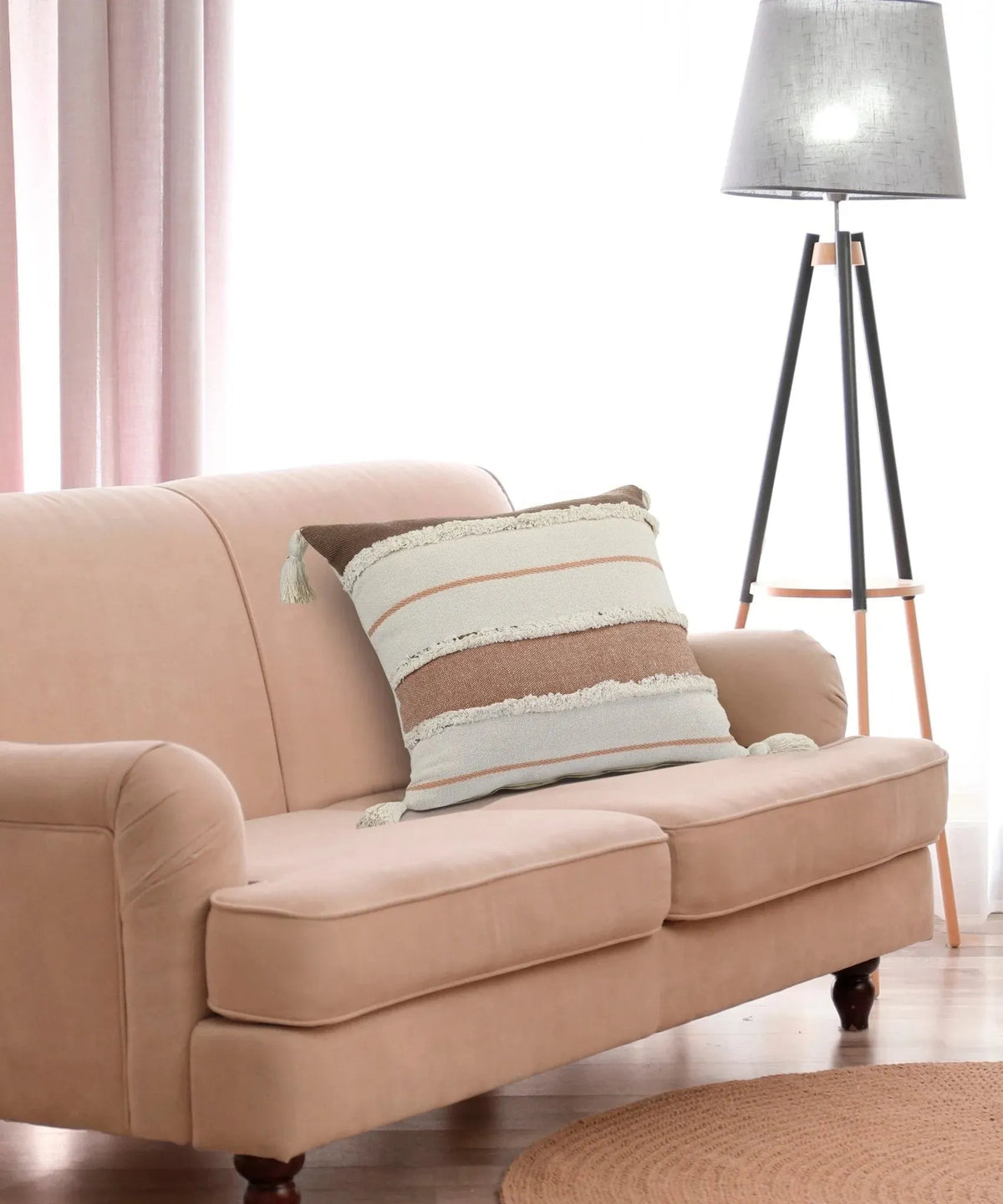 Quarry Lr07695 Brown/Tan Pillow