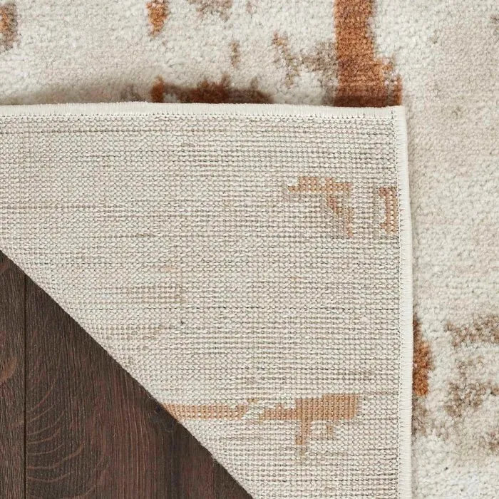 Quarry QUA01 Ivory/Rust Rug - Rug & Home