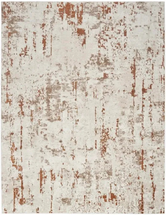 Quarry QUA01 Ivory/Rust Rug - Rug & Home