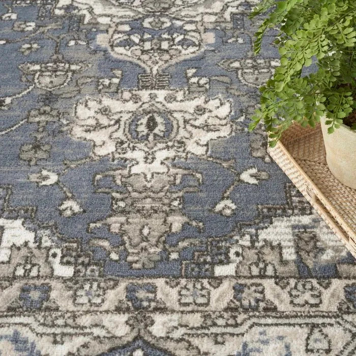 Quarry QUA05 Blue Rug - Rug & Home